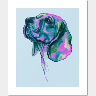 Neon Dog. Posters and Art